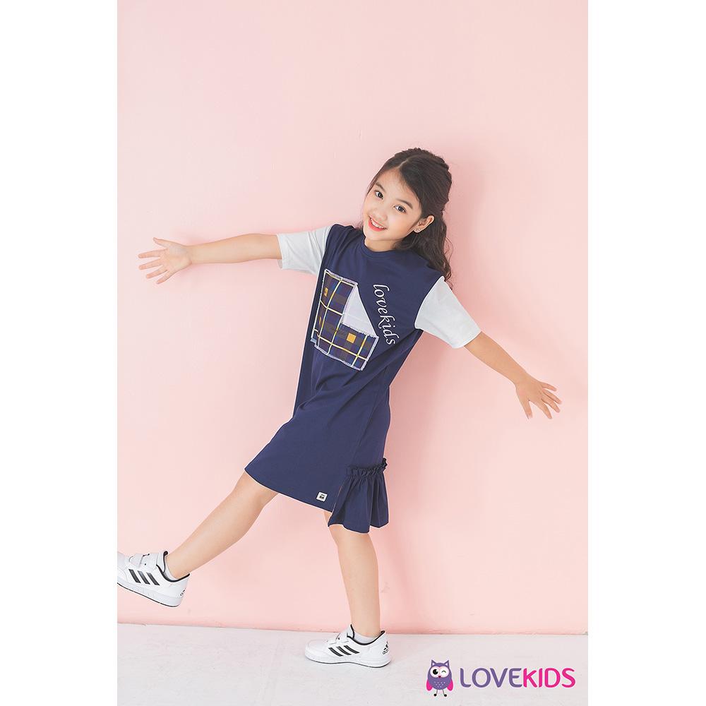 Váy thun xẻ tà Harmony Lovekids
