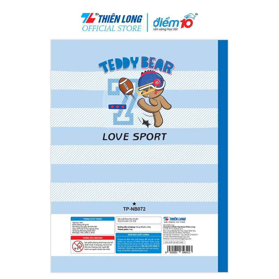 COMBO 10 Tập TP-NB072 Điểm 10 (96T-4 oly ngang)