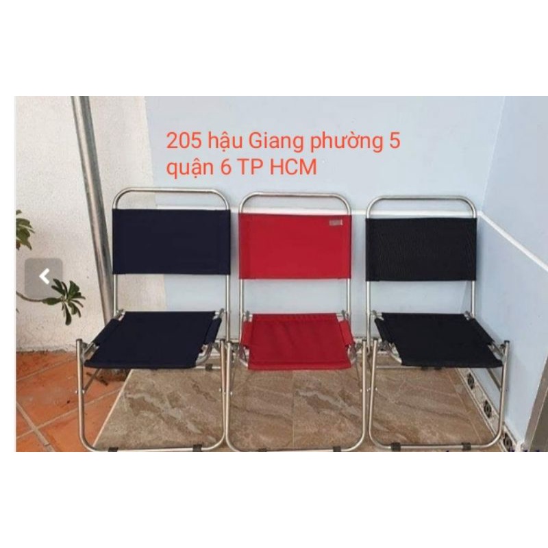 Ghế câu cá inox lưới lùn cao cấp