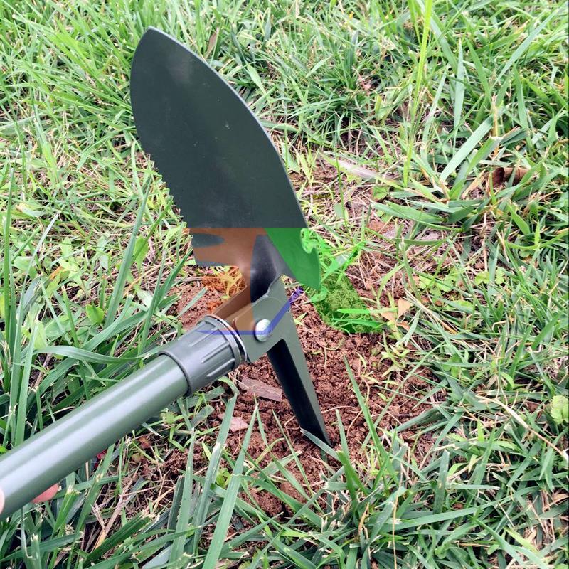 Folding Shovel Multi-Function 5 in 1 (type 2, no pockets, do not remove the handle), shovel, shovel phượt