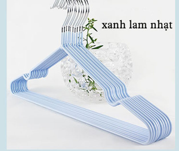 Móc Kim Loại Treo Quần Áo Siêu Bền 40cm ( bộ 10 móc)