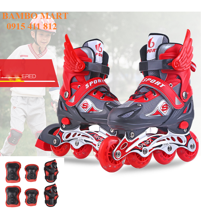 Giầy trượt patin Abec 7 đèn trước
