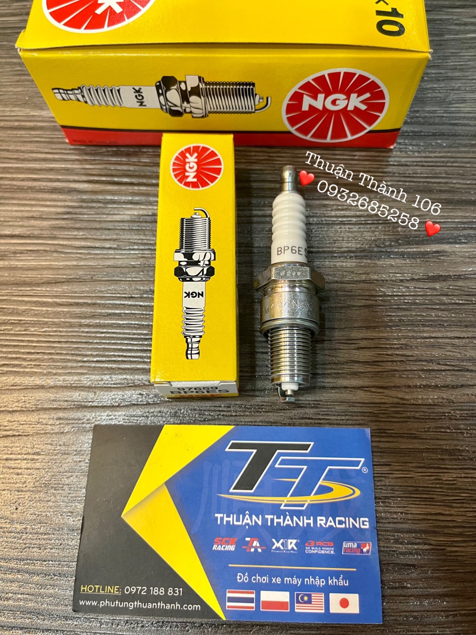 Bugi sport 2 Thì NGK - BP6ES ( Sport / Yaz / Satria )