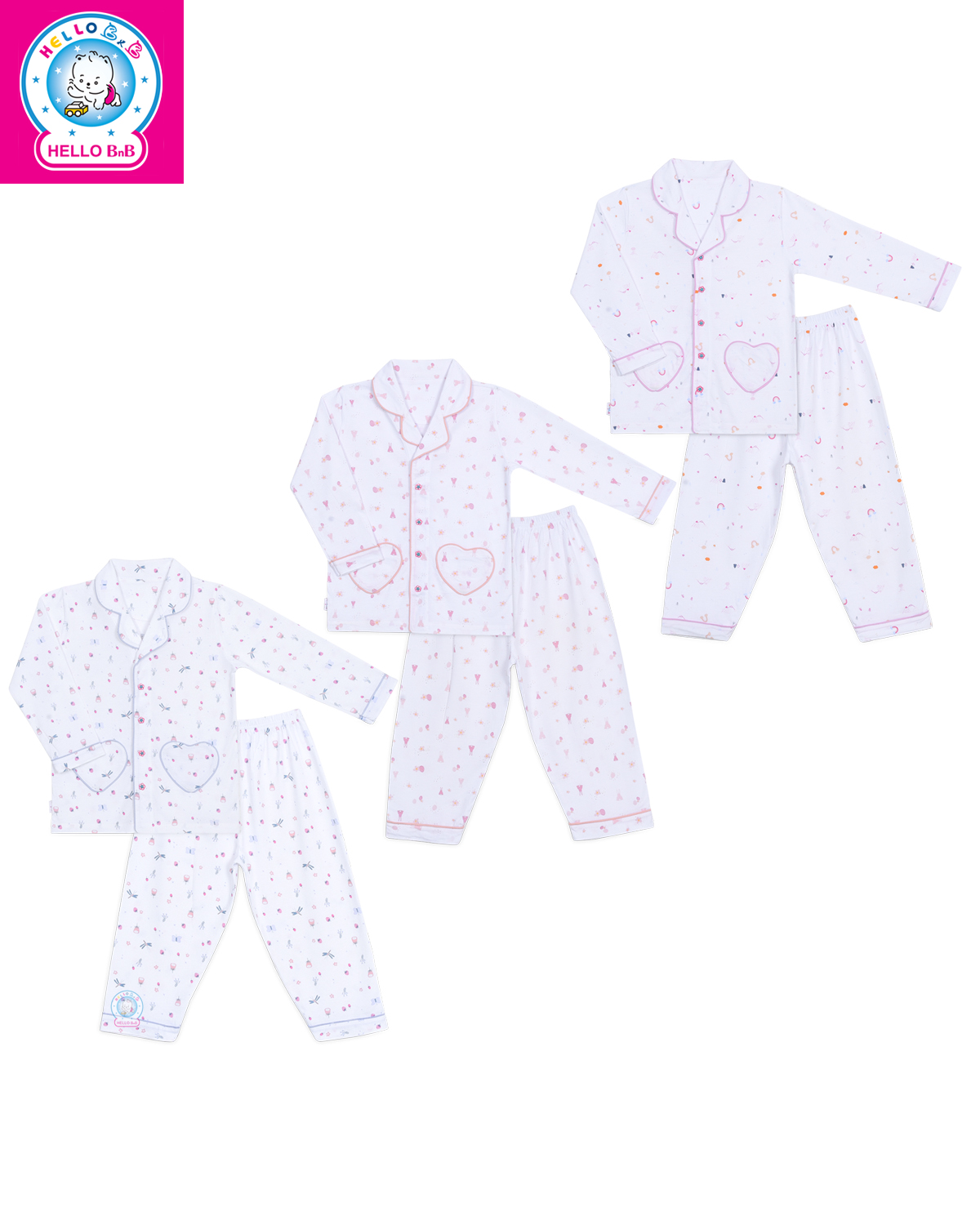 BỘ PYJAMAS BÔNG DÀI BÉ GÁI 0263 (hình in ngẫu nhiên)