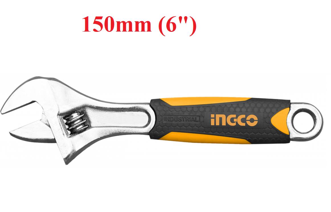 Mỏ lết cán bọc nhựa Ingco 6''/150mm - HADW131068