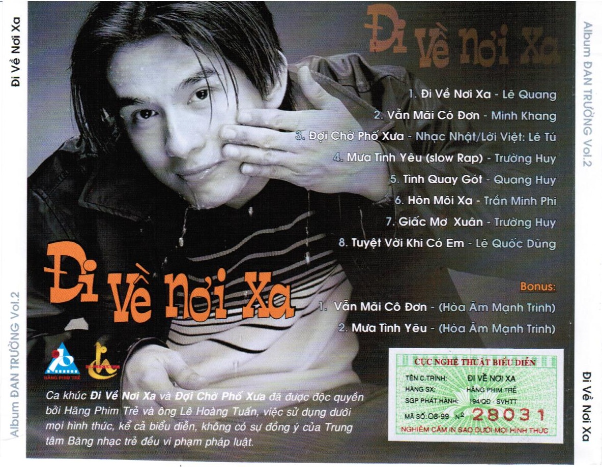 đĩa cd nhạc đan trường vol 1-6