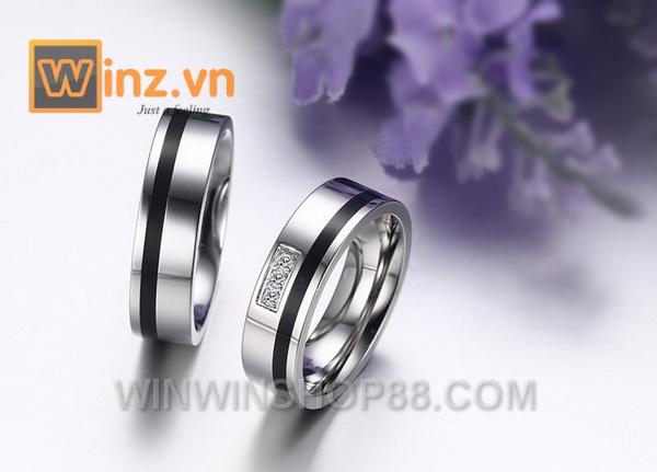 [HCM]Nhẫn cặp tình nhân N236 Size 5 (Màu bạc)