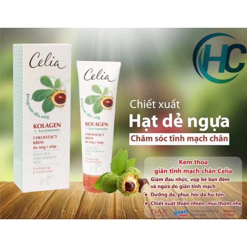 Kem Thoa Giãn Tĩnh Mạch Celia | Nhập khẩu từ Ba Lan