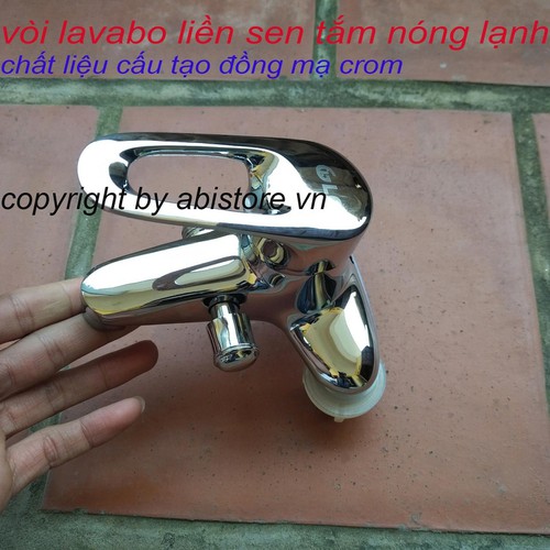 Bộ Vòi Sen Liền Vòi Chậu Lavabo 3 lỗ bảo hành 6 tháng, 1 năm, 3 năm Giá Rẻ, Bộ Sen Vòi Liền Chậu Nóng Lạnh