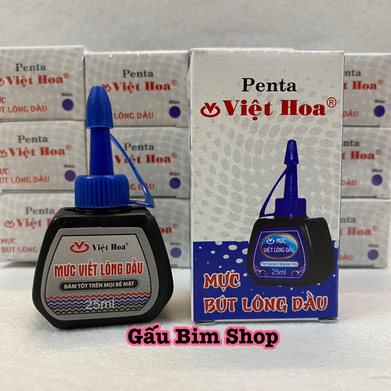 Lọ Mực Dạ Dầu Penta - (Bút Lông Dầu / Bút Dạ Dầu) Việt Hoa 25ml