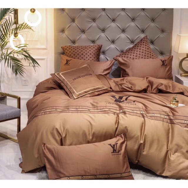 Bộ chăn ga gối lụa thương hiệu 60s 6 món