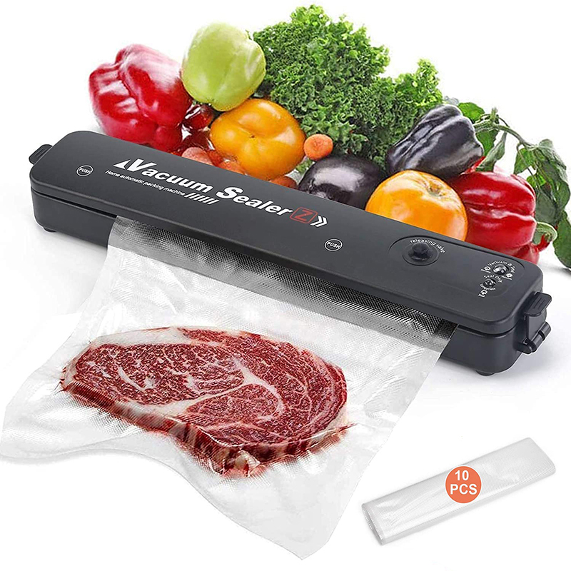 Máy hút chân không thực phẩm Vacuum Sealer, máy hút chân không vaccum sealer cầm tay nhỏ gọn - Tặng 10 túi hút chân không