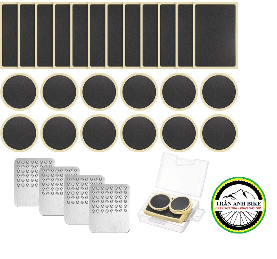 Hộp dụng cụ vá săm ruột xe đạp không cần keo ( 34 món)