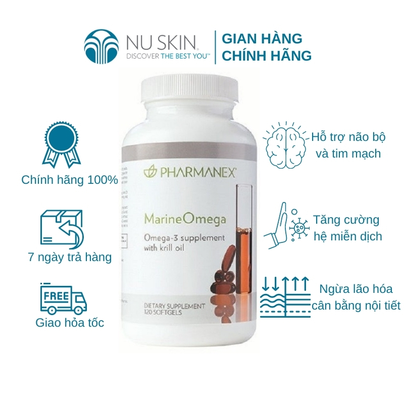 Thực Phẩm bảo vệ sức khỏe Nuskin Marine Omega (120 viên)