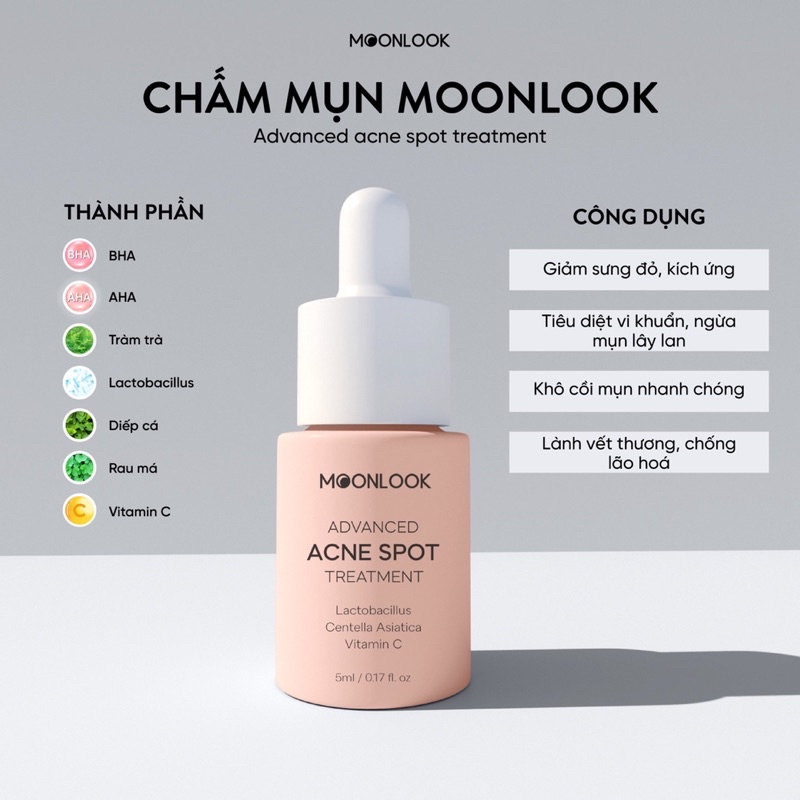 Serum chấm mụn Moonlook chính hãng