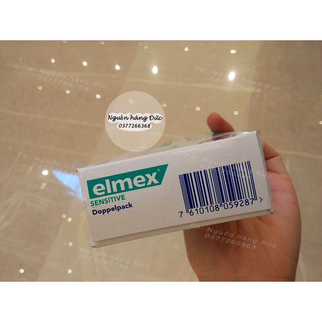 KEM ĐÁNH RĂNG ELMEX SENSITIVE NỘI ĐỊA ĐỨC (SET ĐÔI)