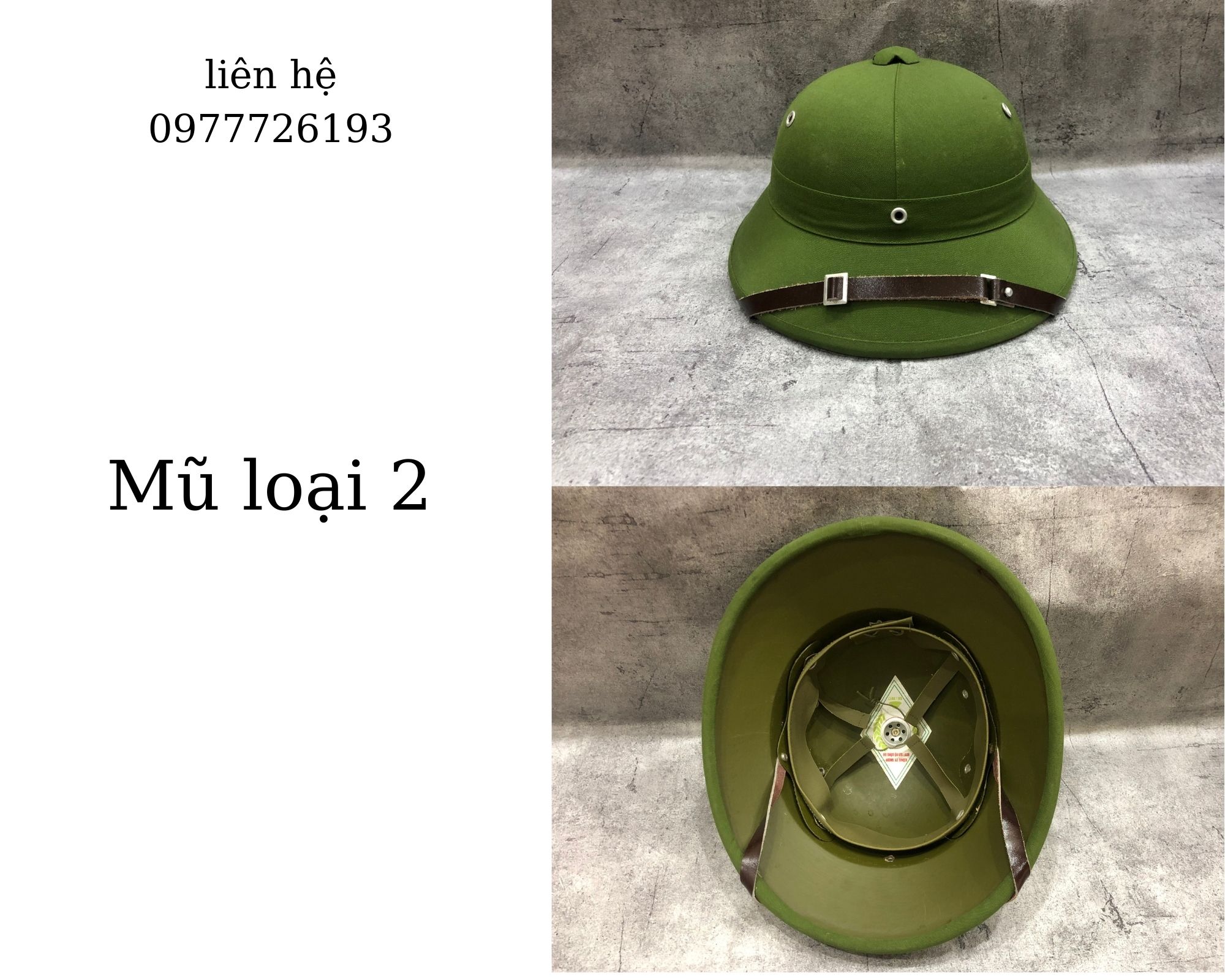 Mũ cối tàu cốt phíp màu xanh