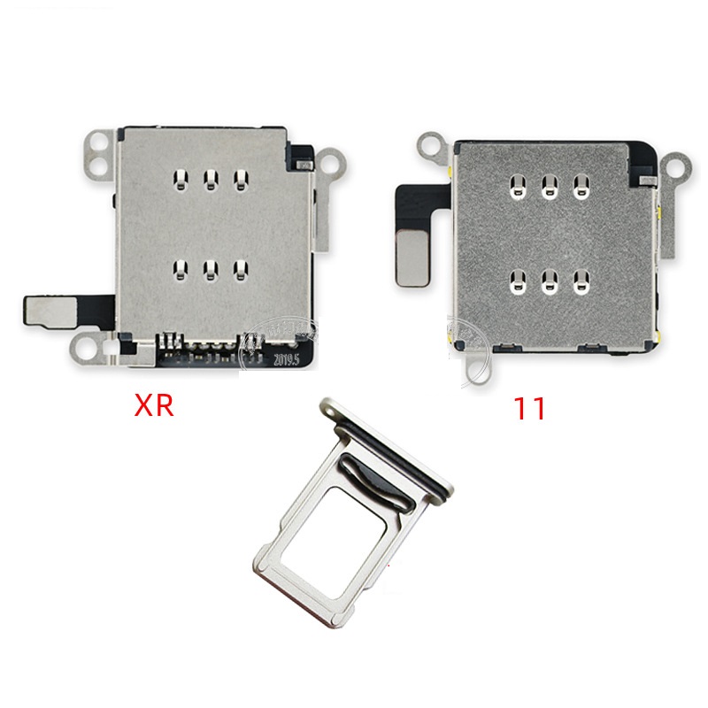 Combo ổ 2 sim + khay 2 sim độ từ 1 thành 2 sim vật lý cho 11
