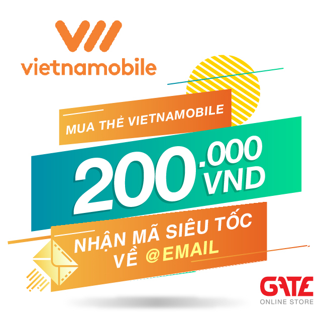 [HCM]Thẻ Vietnamobile 200.000 - nhận mã SIÊU TỐC về ngay EMAIL