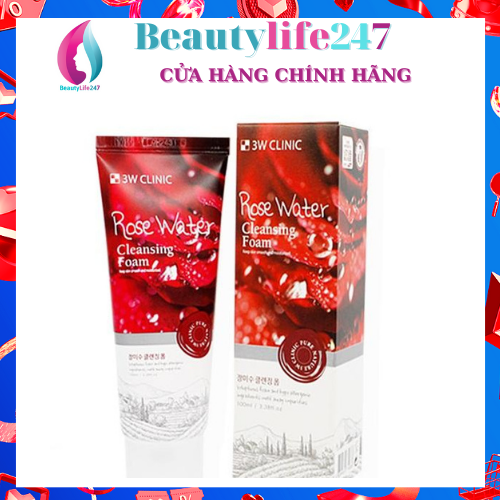 [HCM]Sữa rửa mặt 3W Clinic 100ml Hàn Quốc tuýp 100ml