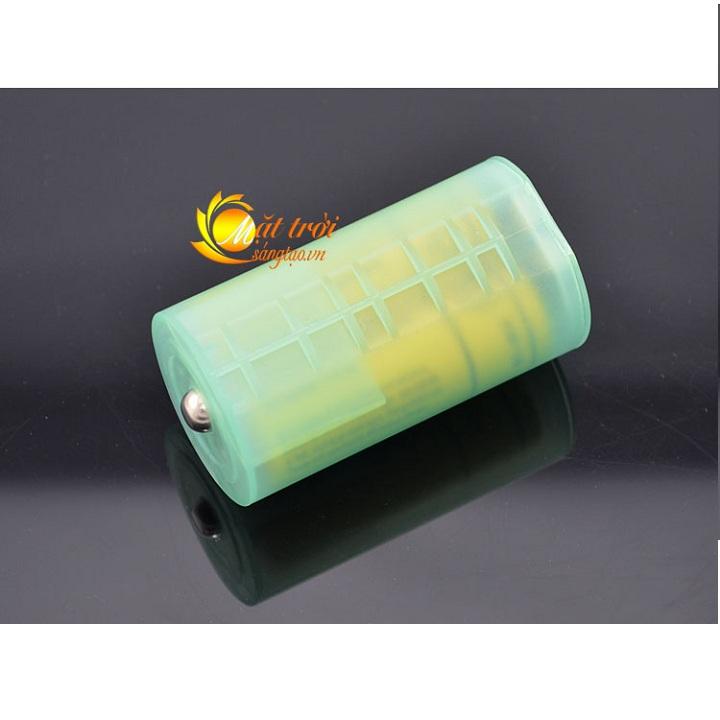 Bộ 2 adapter chuyển đổi pin tiểu AA thành pin đại D