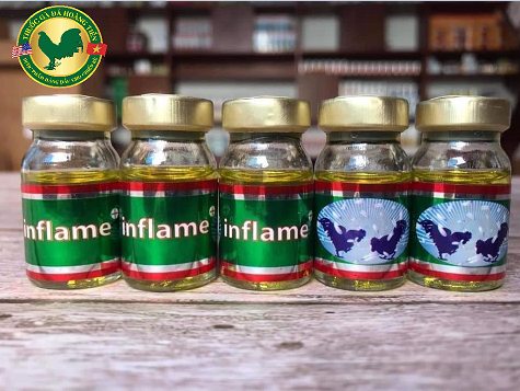 INFLAME 2 lọ 5ml dùng cho gà đá bị tang nặng