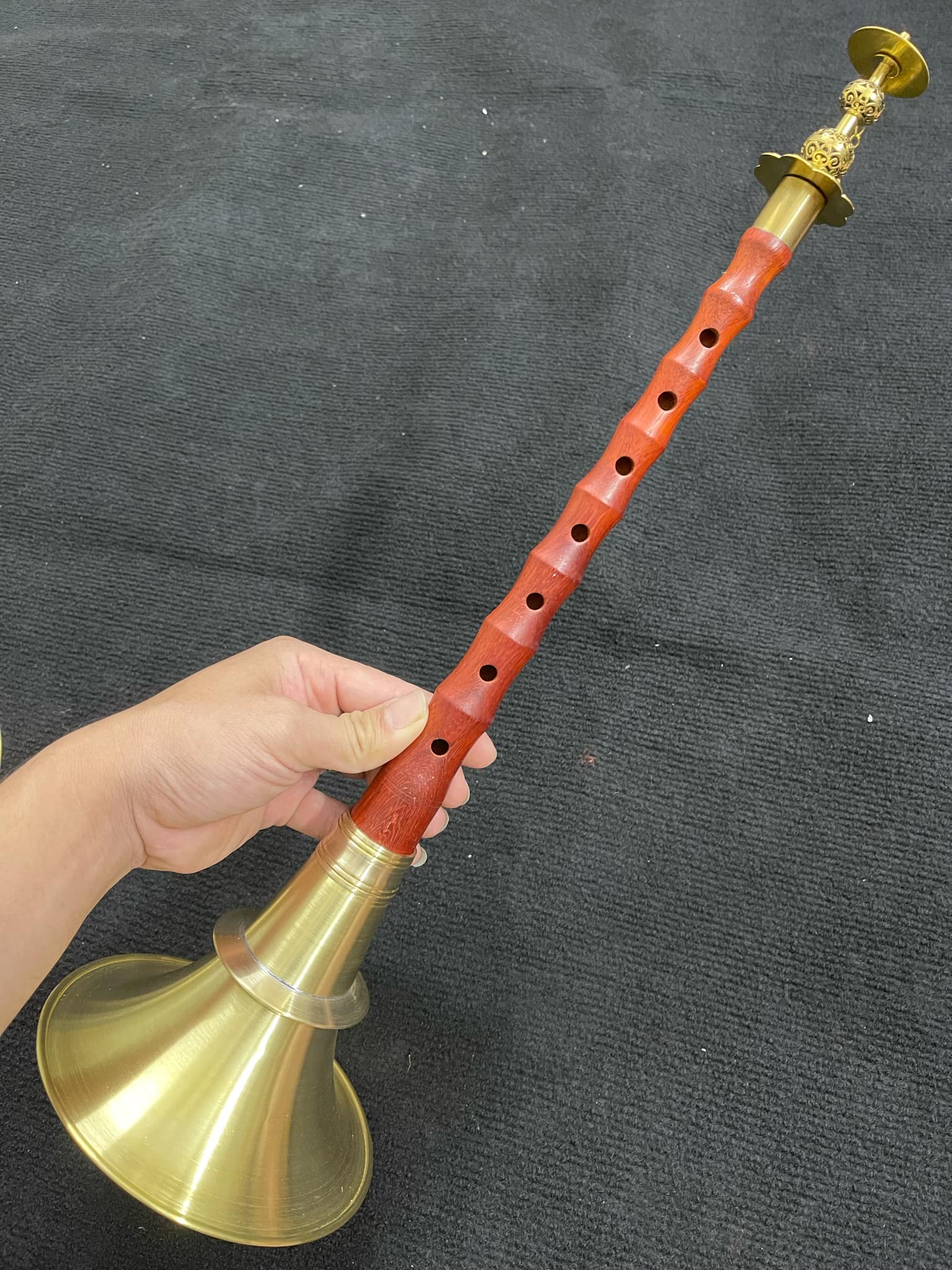 Kèn đám ma đám hiếu gỗ gụ đỏ