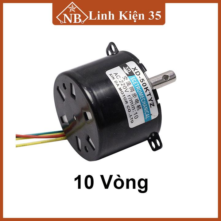 Động cơ motor giảm tốc 50KTYZ điện áp 220VAC công suất 6W-10W chế băng tải, máy quay vịt, nướng thịt