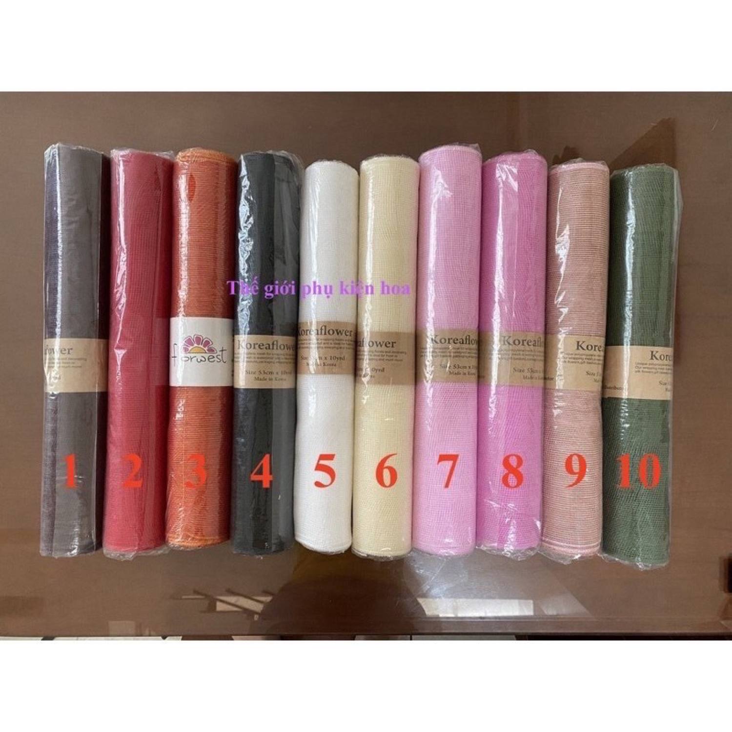 Cuộn lưới thô bó hoa, trang trí,decor