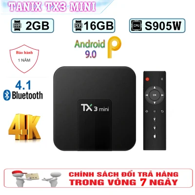 Hộp Android Tivi Box Tx3 Mini Ram 2GB - Rom 16GB - Bluetooth 4.0 - ( New 2019 )