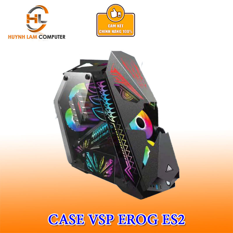 Bảng giá Thùng Máy Tính Case VSP E-ROG ES3 Gaming Kính cường Lực (đã kèm Fan) Phong Vũ
