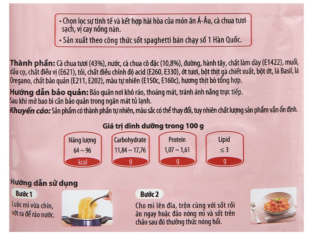 Sốt ướp thịt Hàn Quốc O'Food (80g)