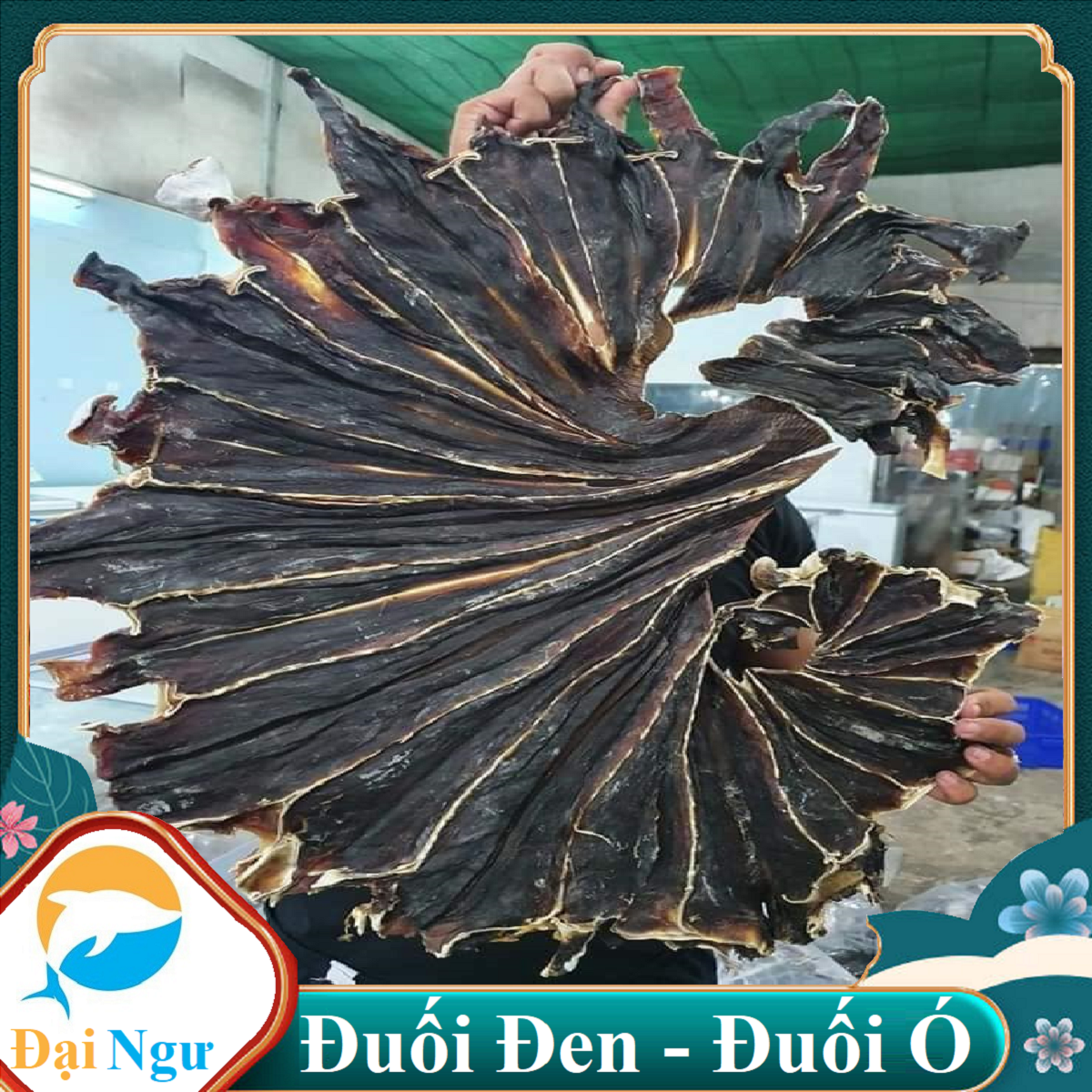 500g Khô Cá Đuối Lạc ĐEN Không Tẩm Đặc Sản Loại 1--Đại Ngư