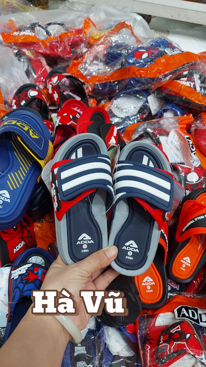 Dép Sandal Vynylon Flex ADDA Bé Trai Màu Sắc Đa Dạng Phong Cách Thể Thao