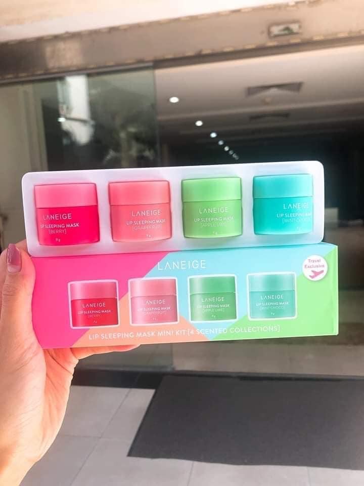 Set 4 hủ mặt nạ ngủ ủ môi laneige lip sleeping mask