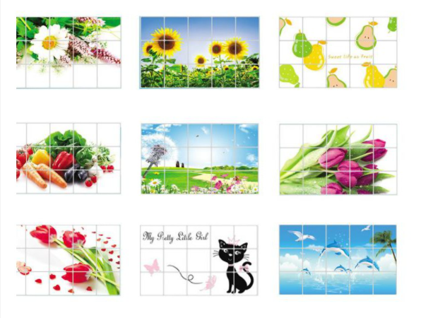 Decal dán bếp chống dầu mỡ cách nhiệt 60cm x 90cm loại rẻ