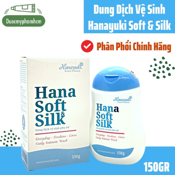 Dung dịch Vệ Sinh Phụ Nữ Hana Soft Silk 150g giúp khử mùi lưu hương dịu