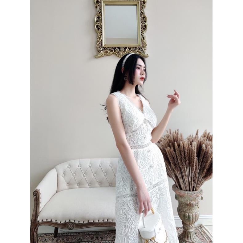 ĐẦM DÁNG XUÔNG DỰ TIỆC , REN HÀN CAO CẤP 🎀