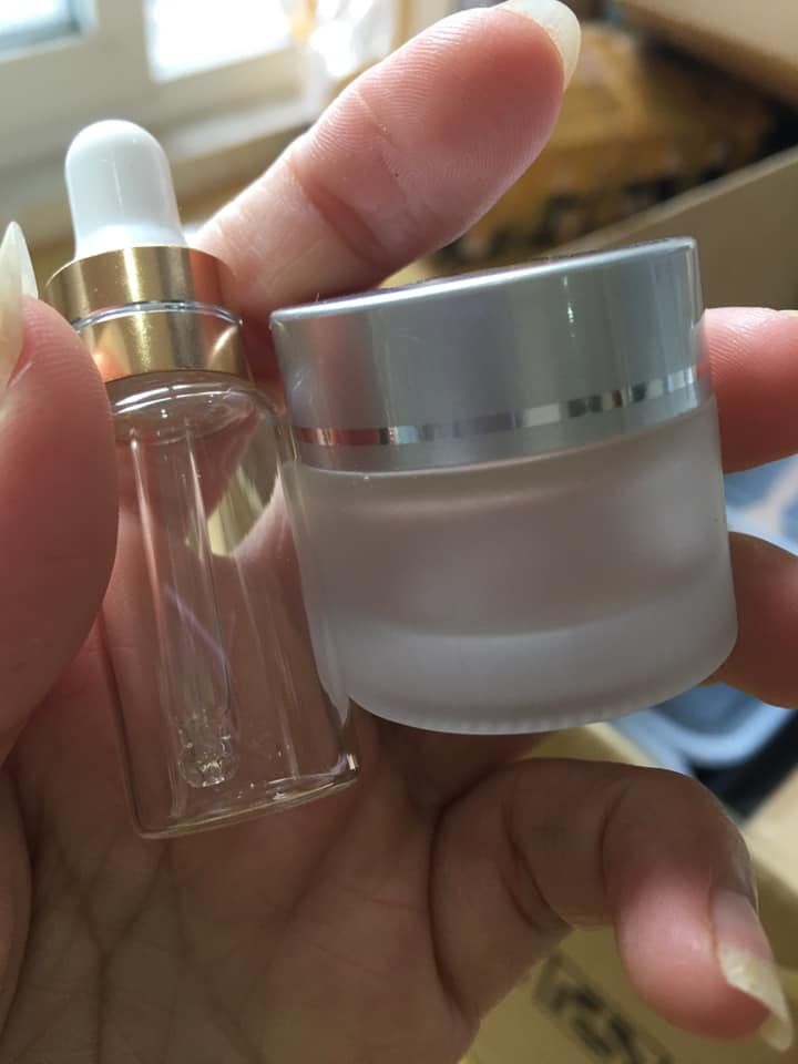 Lọ chiết Serum 5-10ml thủy tinh nắp bóp