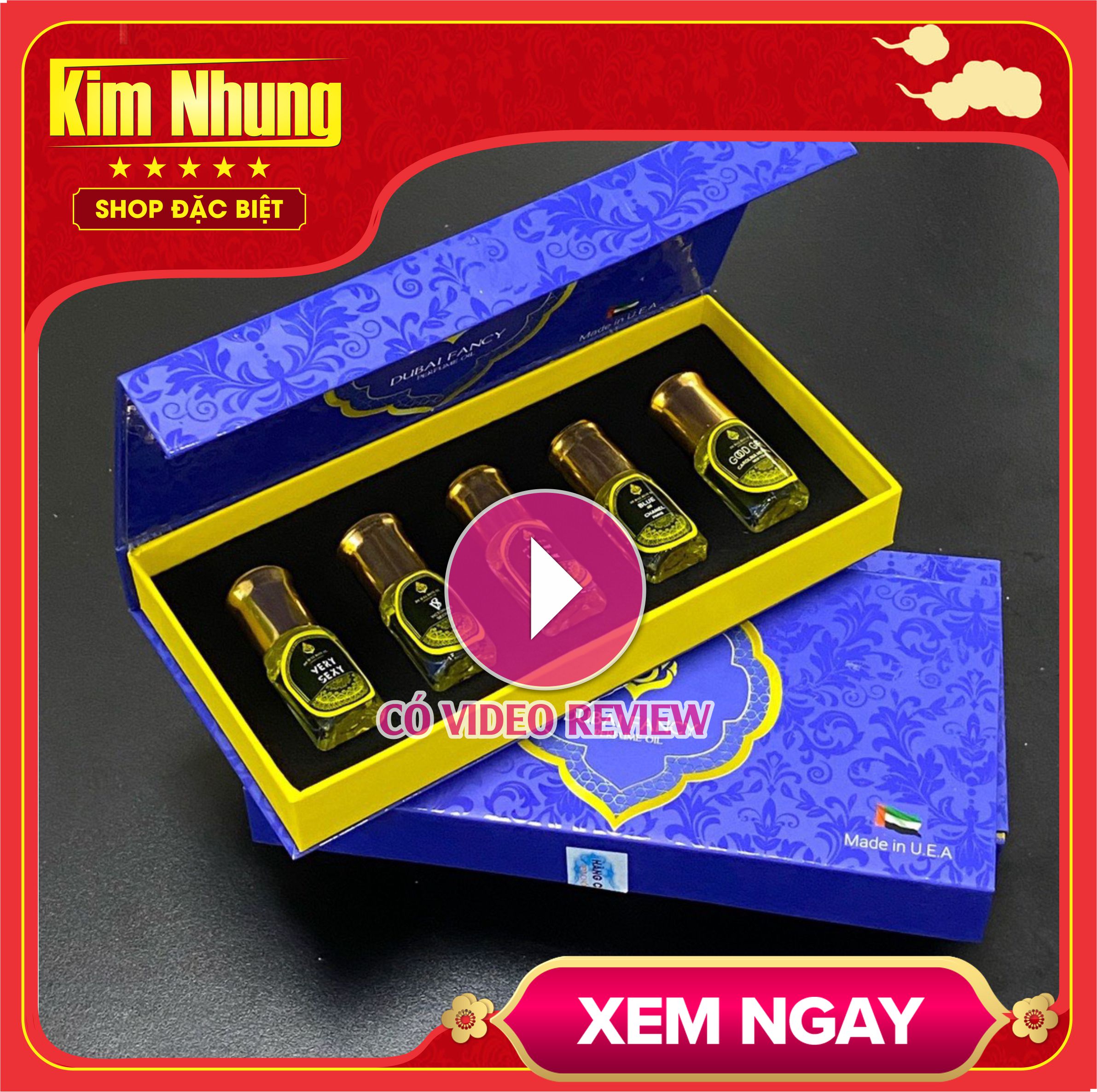 Set 5 chai tinh dầu nước hoa dubai