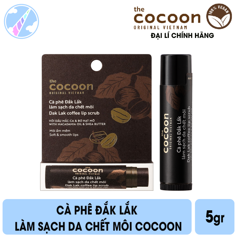 [HCM]Cà Phê Đắk Lắk Tẩy Da Chết Môi Cocoon 5g nhập khẩu