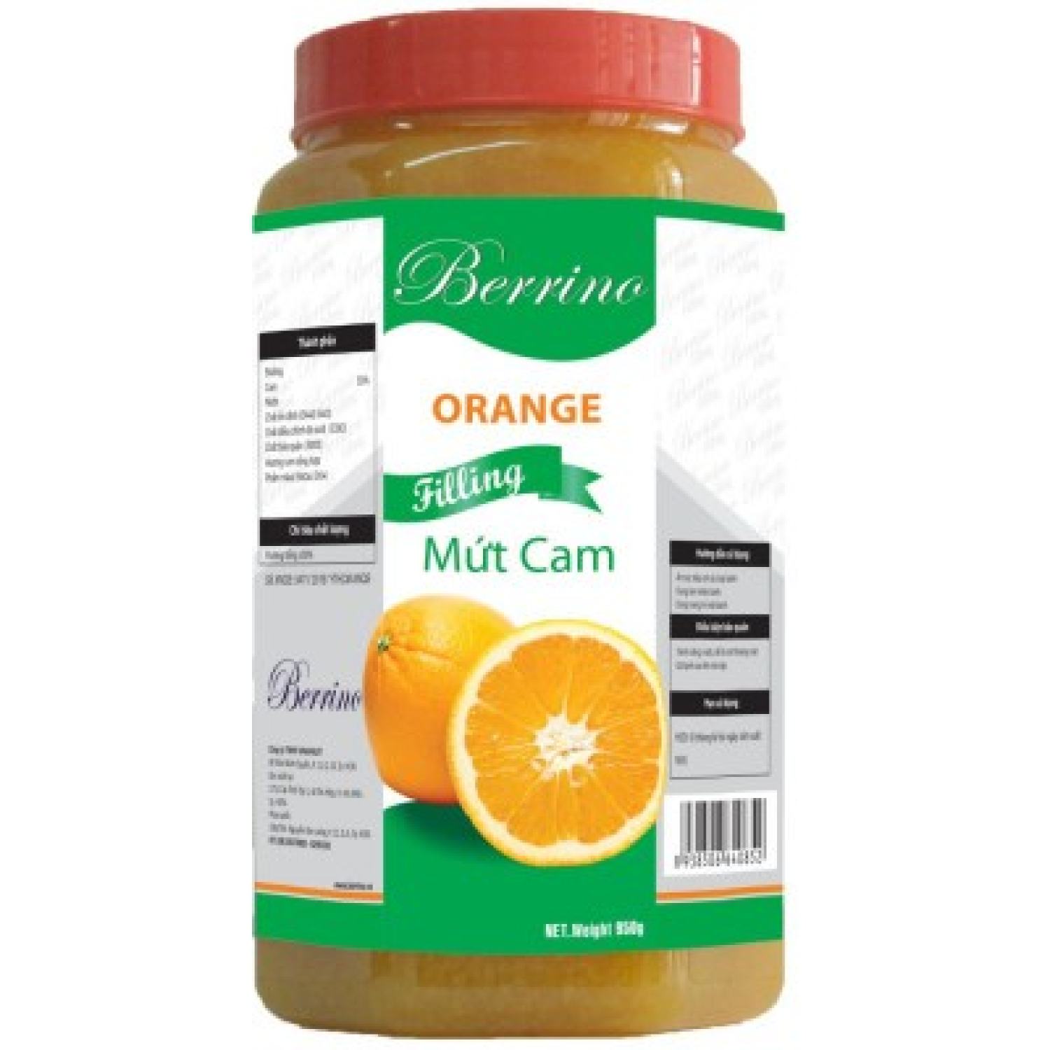 Mứt Cam Berrino - mứt berino cam (Orange filling) 950g