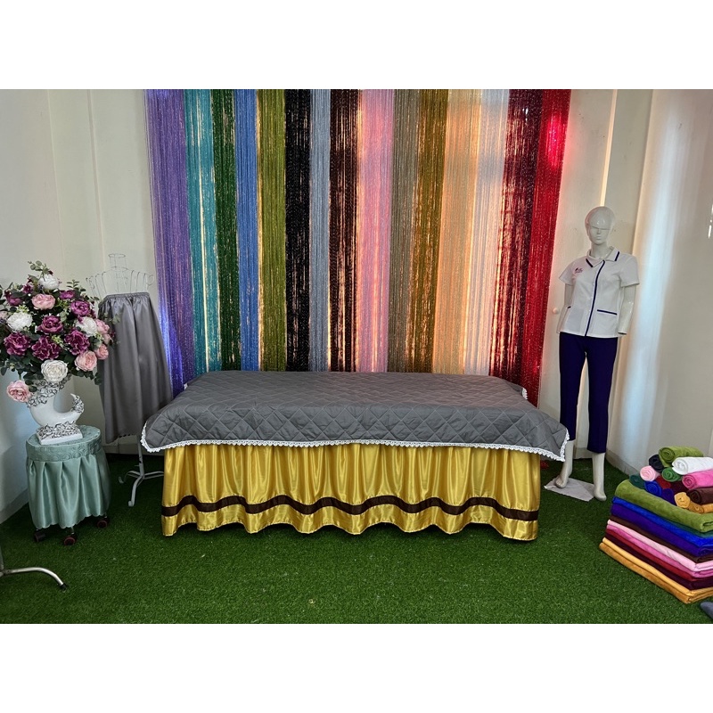Tấm phủ trần bông cotton phối ren 1,2X2,2m
