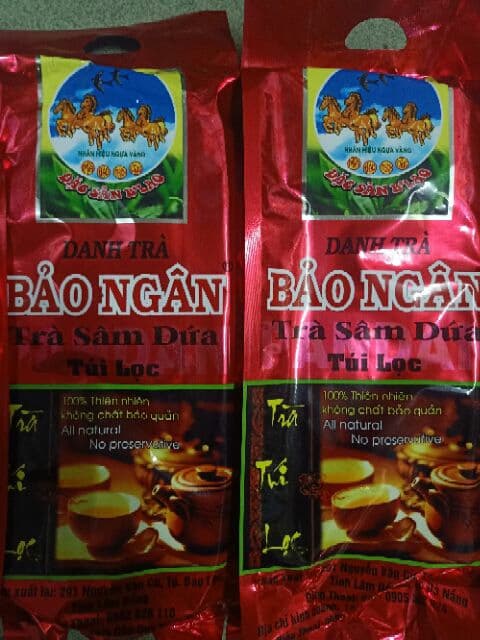 Combo 3 gói trà sâm dứa bảo ngân túi lọc 350g - date mới