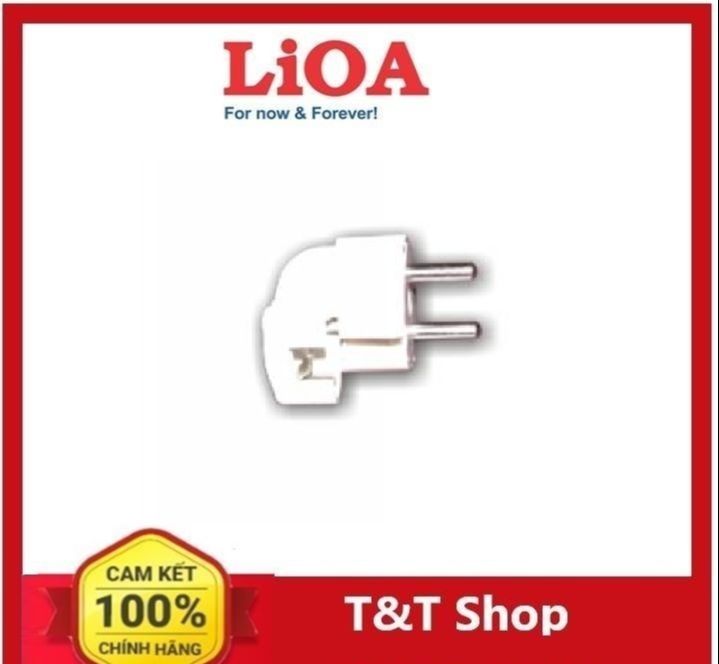 Phích cắm tiêu chuẩn Châu Âu Ø5 có cực nối đất Lioa