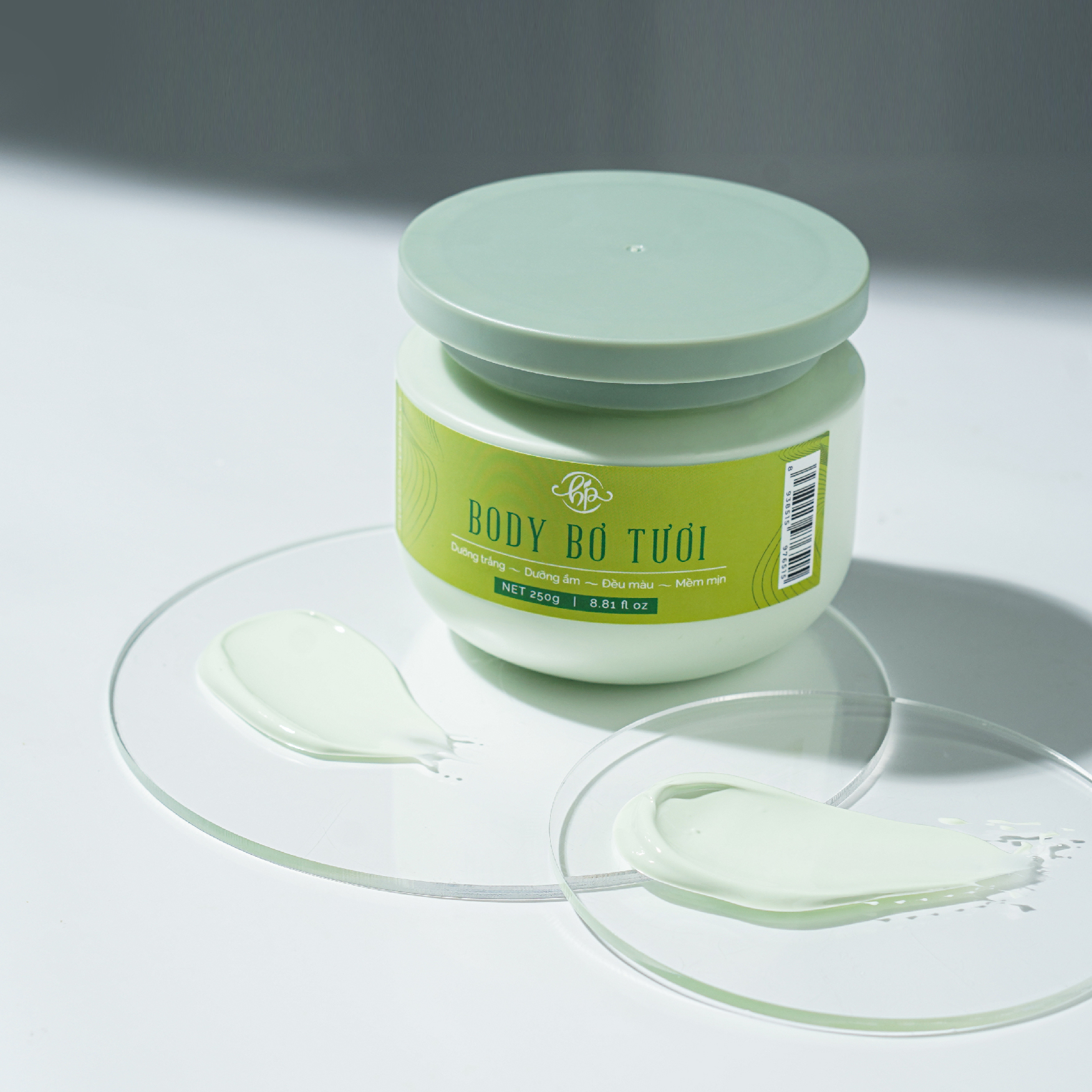 Kem body bơ tươi Huyền Phi dưỡng trắng mịn da 250g