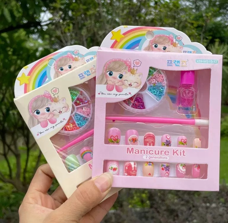 Vỉ đồ chơi làm Nail dán móng tay cho bé - Smart Baby
