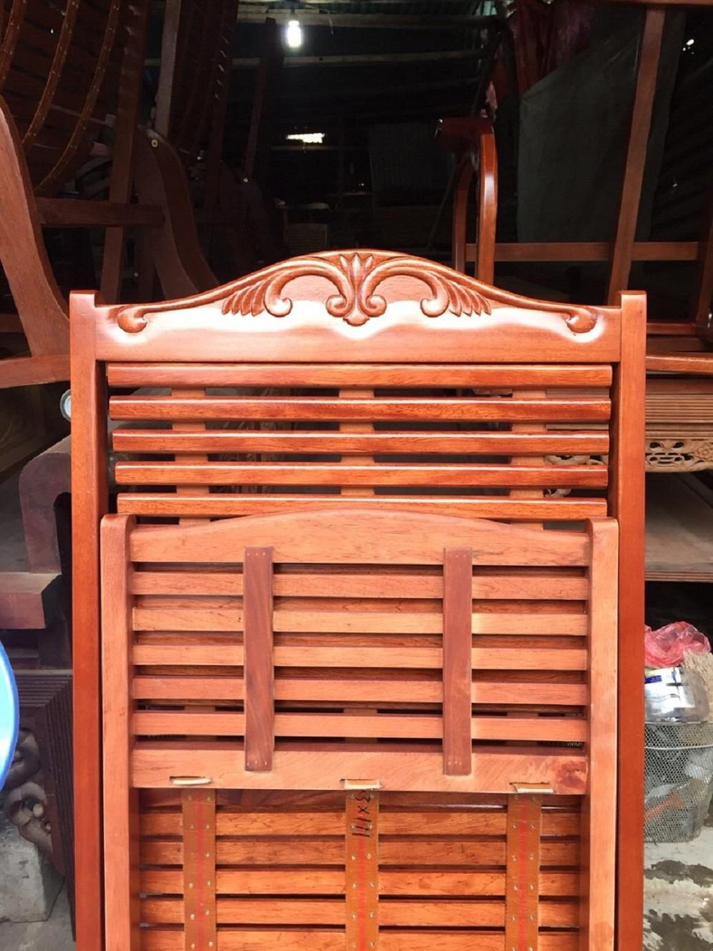 Ghế thư giãn gỗ dẻ cau loại to 3 dây