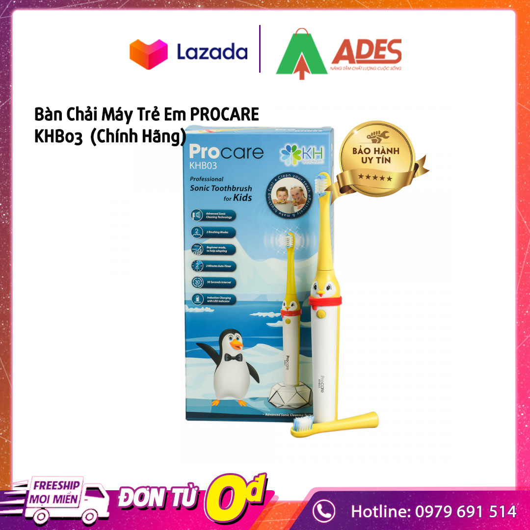 Bàn Chải Máy Trẻ Em PROCARE KHB03 - BH 12 Tháng