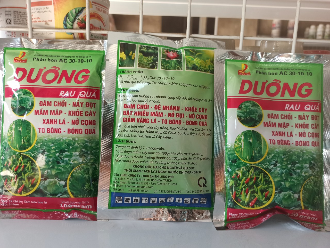 PHÂN BÓN AC 30-10-10 - DƯỠNG - Gói 100g
